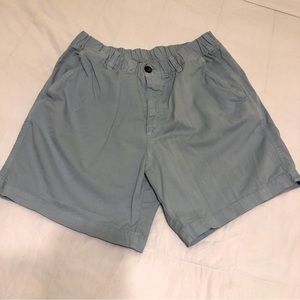 Bear bottom shorts, powder blue, EUC